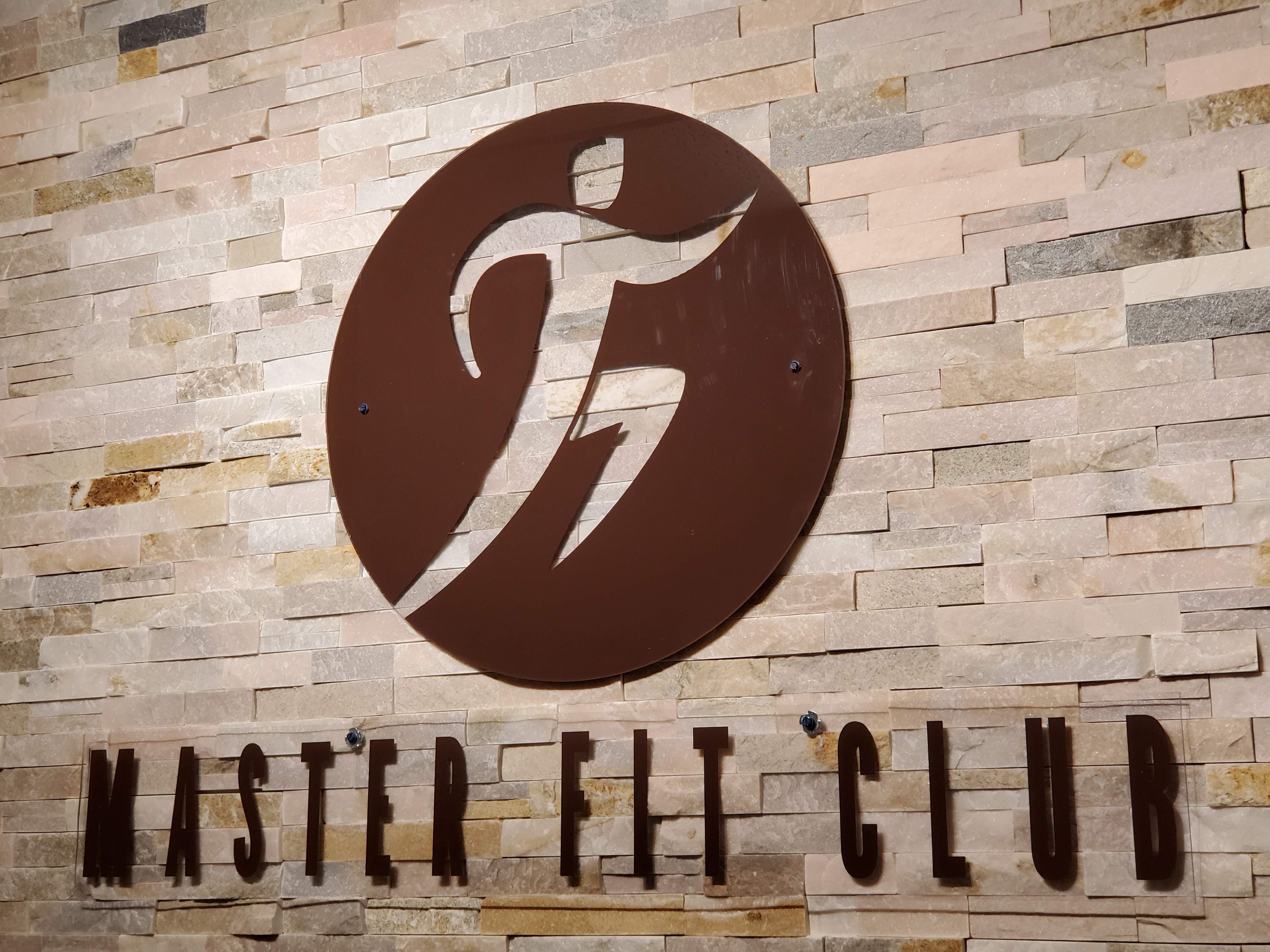 Master Fit Club Branding Wall